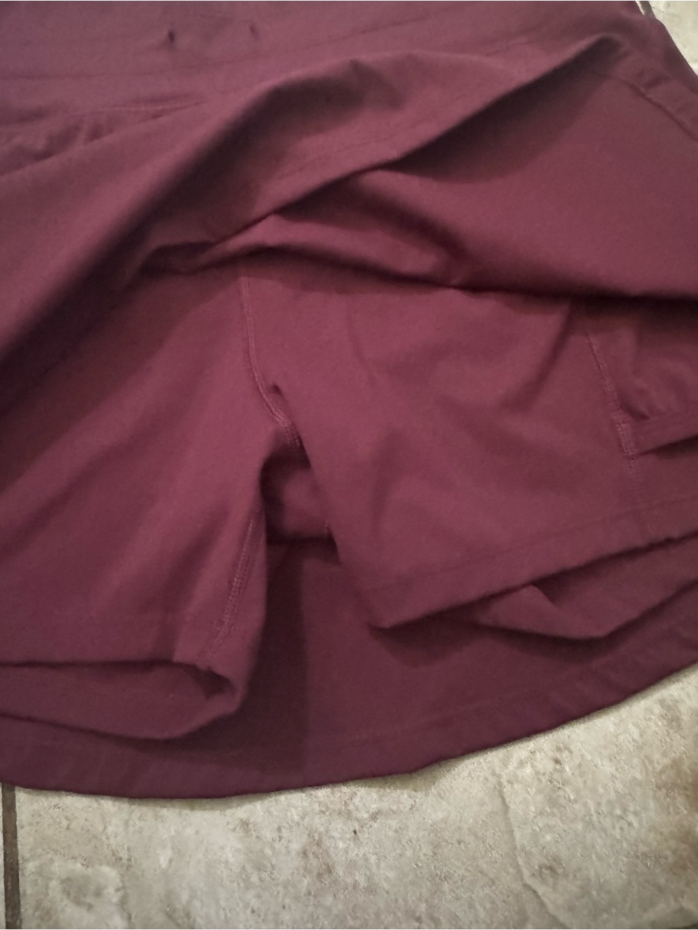 ODODOS Burgundy Athletic Tennis Running Skort Skirt Size Small - Picture 3 of 8